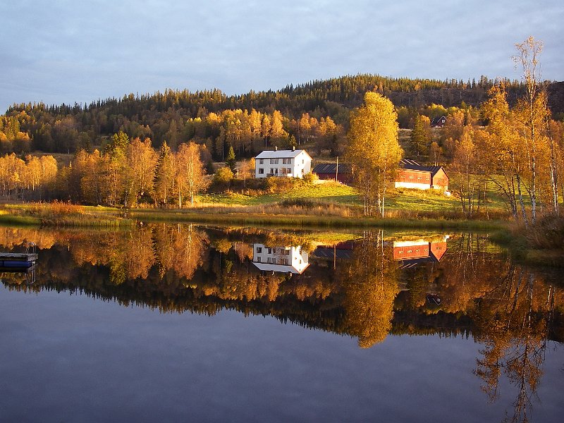 Imgp2526.jpg - Snustad Nedre speile sæ i dammen. 